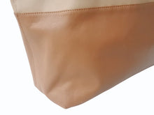 Load image into Gallery viewer, MIUMIU ミュウミュウ トートバッグ ハンドバッグ バイカラー レザー ブラウン ライトブラウン ゴールド金具 美品 中古 4b002851