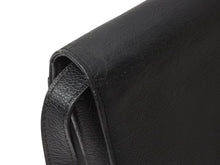 Load image into Gallery viewer, YVES SAINT LAURENT イヴサンローラン ショルダーバッグ YSL カサンドラロゴ レザー ブラック ゴールド金具 美品 中古 4b002852