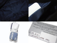 画像をギャラリービューアに読み込む, Christian Dior クリスチャンディオール トロッター ショルダーバッグ ナンバー2 ネイビー シルバー金具 美品 中古 4b002854