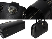Load image into Gallery viewer, LOUIS VUITTON ルイヴィトン ポンヌフGM ハンドバッグ M59042 エピ レザー ブラック シルバー金具 美品 中古 4b002855