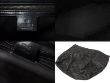 画像をギャラリービューアに読み込む, 極美品 GUCCI グッチ ショルダーバッグ ハンドバッグ 109143 GGキャンバス ブラック シルバー金具 中古 4b002857