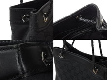 画像をギャラリービューアに読み込む, 極美品 GUCCI グッチ ショルダーバッグ ハンドバッグ 109143 GGキャンバス ブラック シルバー金具 中古 4b002857