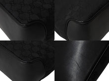 画像をギャラリービューアに読み込む, 極美品 GUCCI グッチ ショルダーバッグ ハンドバッグ 109143 GGキャンバス ブラック シルバー金具 中古 4b002857