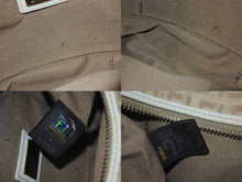 画像をギャラリービューアに読み込む, FENDI フェンディ ワンショルダーバッグ ズッキーノ イタリア製 8BR466 キャンバス レザー ベージュ 美品 中古 4b002859