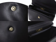 画像をギャラリービューアに読み込む, GIVENCHY MAROQUINERIE ジバンシィ マロキネリー フォーマルバッグ トップハンドル ハンドバッグ レザー ブラック 美品 中古 4b002861