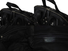 画像をギャラリービューアに読み込む, Givenchy ジバンシー ショルダーバッグ ハンドバッグ スワロフスキー ナイチンゲール 2WAY レザー ナイロン ブラック シルバー金具 美品 中古 4b002863