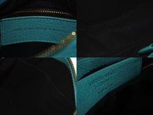 画像をギャラリービューアに読み込む, BALENCIAGA バレンシアガ ショルダーバッグ ザシティ ミニ 319722-4605 ブルー ミント レザー 美品 中古 4b002866