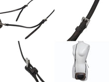 画像をギャラリービューアに読み込む, PRADA プラダ ビジュー ロゴ レザー ミニ ショルダーバッグ ブラウン ハトメ ラインストーン スタッズ シルバー金具 美品 中古 4b002867