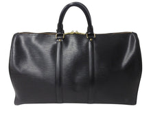 画像をギャラリービューアに読み込む, LOUIS VUITTON ルイヴィトン キーポル45 ボストンバッグ M42972 エピレザー ブラック ゴールド金具 美品 中古 4b002871