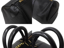 画像をギャラリービューアに読み込む, LOUIS VUITTON ルイヴィトン キーポル45 ボストンバッグ M42972 エピレザー ブラック ゴールド金具 美品 中古 4b002871