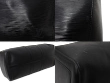 画像をギャラリービューアに読み込む, LOUIS VUITTON ルイヴィトン キーポル45 ボストンバッグ M42972 エピレザー ブラック ゴールド金具 美品 中古 4b002871