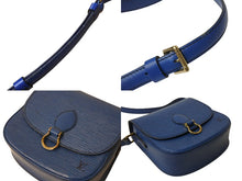 画像をギャラリービューアに読み込む, LOUIS VUITTON ルイヴィトン エピ ミニサンクルー ショルダーバッグ M52215 トレドブルー ゴールド金具 良品 中古 4b002876