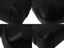 画像をギャラリービューアに読み込む, CELINE セリーヌ ボストンバッグ ハンドバッグ フィービー期 ブラックストライプ レザー ウール グレー レッド ブラック 美品 中古 4b002882