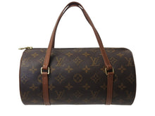 Load image into Gallery viewer, 極美品 LOUIS VUITTON ルイヴィトン パピヨン26 ハンドバッグ M51386 モノグラム PVC レザー ブラウン ゴールド金具 中古 4b002884