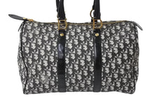 画像をギャラリービューアに読み込む, Christian Dior クリスチャンディオール ハンドバッグ BO C 0071 トロッター柄 スピーディ35型 ブラック ガリアーノ期 美品 中古 4b002890