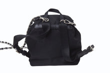 画像をギャラリービューアに読み込む, 極美品 PRADA プラダ リナイロンミニチェーンショルダーバッグ リュック型 BZ0029 ナイロン レザー ブラック 中古 4b002892