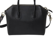 画像をギャラリービューアに読み込む, GIVENCHY ジバンシィ アンティゴナ 2WAYバッグ ショルダーバッグ ハンドバッグ ZE D 0195 レザー ブラック シルバー 美品 中古 4b002893