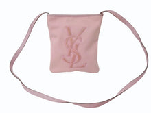 Load image into Gallery viewer, YVES SAINT LAURENT rive gauche イヴサンローラン ショルダーバッグ YSLロゴ キャンバス 斜め掛け ピンク 良品 中古 4b002894