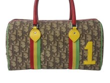 Load image into Gallery viewer, Christian Dior クリスチャンディオール ハンドバッグ 05-MA-0054 トロッター柄 ラスタカラー ブラウン ガリアーノ期 美品 中古 4b002896