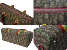 Load image into Gallery viewer, Christian Dior クリスチャンディオール ハンドバッグ 05-MA-0054 トロッター柄 ラスタカラー ブラウン ガリアーノ期 美品 中古 4b002896