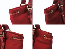 Load image into Gallery viewer, YVES SAINT LAURENT イヴサンローラン YSLロゴ リヴゴーシュカハラトート ハンドバッグ 121631 ワインレッド 美品 中古 4b002898