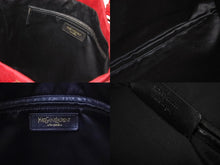 Load image into Gallery viewer, YVES SAINT LAURENT イヴサンローラン YSLロゴ リヴゴーシュカハラトート ハンドバッグ 121631 ワインレッド 美品 中古 4b002898