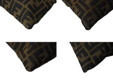 画像をギャラリービューアに読み込む, FENDI フェンディ ハンドバッグ 巾着 ヴィンテージ キャンバス カーキ ズッカ柄 メタルハンドル ゴールド金具 美品 中古 4b002899