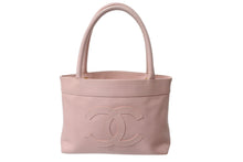 Load image into Gallery viewer, CHANEL シャネル ハンドバッグ ココマーク 9番台 キャビアスキン ココマーク パッチ ピンク ゴールド金具 イタリア製 美品 中古 4b002900