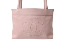 Load image into Gallery viewer, CHANEL シャネル ハンドバッグ ココマーク 9番台 キャビアスキン ココマーク パッチ ピンク ゴールド金具 イタリア製 美品 中古 4b002900