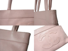 Load image into Gallery viewer, CHANEL シャネル ハンドバッグ ココマーク 9番台 キャビアスキン ココマーク パッチ ピンク ゴールド金具 イタリア製 美品 中古 4b002900