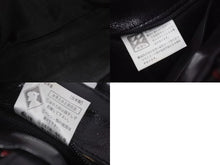 画像をギャラリービューアに読み込む, Givenchy ジバンシー 編みこみ ロゴ ハンドバッグ ゴートレザー プラスチック シルバー金具 手持ち 鞄 ブラック レッド 美品 中古 4b002902