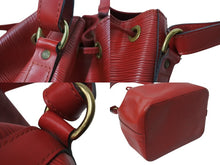 画像をギャラリービューアに読み込む, LOUIS VUITTON ルイヴィトン エピ ノエ 巾着ショルダーバッグ M44007 カスティリアンレッド レザー ゴールド金具 美品 中古 4b002903