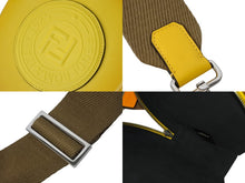 画像をギャラリービューアに読み込む, 新品未使用 FENDI フェンディ 卓球 セット ラケット ショルダーケース イタリア製 イエロー レザー 中古 4b002909