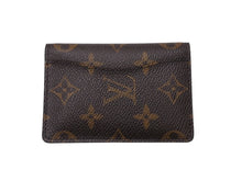 画像をギャラリービューアに読み込む, LOUIS VUITTON ルイヴィトン モノグラム オーガナイザードゥポッシュ 二つ折りカードケース M61732 ブラウン 美品 中古 4b002914