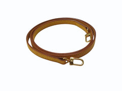LOUIS VUITTON ルイヴィトン ショルダーストラップ バッグ ヌメ革 ブラウン ゴールド金具 ミニスピーディ用 美品 中古 4b002917