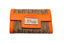 Load image into Gallery viewer, CHRISTIAN DIOR クリスチャンディオール トロッター柄 6連キーケース オレンジ ベージュ シルバー金具 美品 中古 4b002921