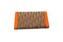 Load image into Gallery viewer, CHRISTIAN DIOR クリスチャンディオール トロッター柄 6連キーケース オレンジ ベージュ シルバー金具 美品 中古 4b002921