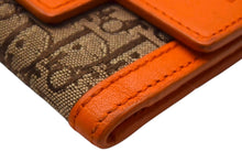 Load image into Gallery viewer, CHRISTIAN DIOR クリスチャンディオール トロッター柄 6連キーケース オレンジ ベージュ シルバー金具 美品 中古 4b002921