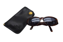 画像をギャラリービューアに読み込む, Gianni Versace ジャンニ ヴェルサーチ メデューサ ロゴ サングラス ブラウン プラスチック MOD 424 ゴールド金具 アイウェア 小物 美品 中古 4b002925