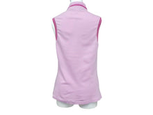 画像をギャラリービューアに読み込む, 新品未使用 Christian Dior クリスチャンディオール ノースリーブ ポロシャツ 4A16155920 サイズ38 プリント 刺繍 ピンク 中古 4b002934