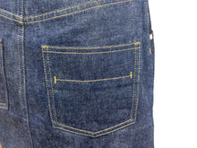 Load image into Gallery viewer, 新品同様 HERMES エルメス 20SS コットン デニムスカート セリエボタン 06-7308 ネイビー サイズ34 中古 4b002936