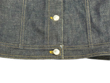 画像をギャラリービューアに読み込む, 新品同様 HERMES エルメス 20SS コットン デニムジャケット セリエボタン 06-7201 ネイビー サイズ34 中古 4b002937