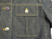 画像をギャラリービューアに読み込む, 新品同様 HERMES エルメス 20SS コットン デニムジャケット セリエボタン 06-7201 ネイビー サイズ34 中古 4b002937