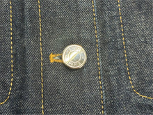 画像をギャラリービューアに読み込む, 新品同様 HERMES エルメス 20SS コットン デニムジャケット セリエボタン 06-7201 ネイビー サイズ34 中古 4b002937