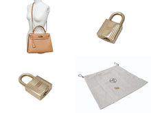 Load image into Gallery viewer, 極美品 エルメス HERMES ケリー 28 2way バッグ クシュベル エプソン ナチュラル 外縫い 〇U刻印 中古 4b002938