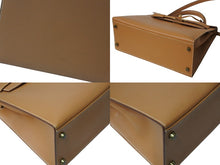 Load image into Gallery viewer, 極美品 エルメス HERMES ケリー 28 2way バッグ クシュベル エプソン ナチュラル 外縫い 〇U刻印 中古 4b002938