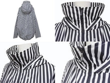 画像をギャラリービューアに読み込む, 新品同様品 CHANEL シャネル ストライプ 24年 アノラック メンズ ココマーク ジャケット P76215 サイズ36 ブラック ホワイト 中古 4b002941