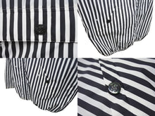 画像をギャラリービューアに読み込む, 新品同様品 CHANEL シャネル ストライプ 24年 アノラック メンズ ココマーク ジャケット P76215 サイズ36 ブラック ホワイト 中古 4b002941