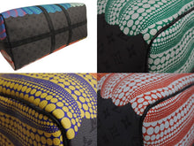 画像をギャラリービューアに読み込む, 極美品 LOUIS VUITTON ルイヴィトン キーポル バンドリエール55 ボストンバッグ M46441 モノグラム エクリプス リバース 草間彌生 中古 4b002943