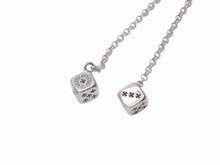 画像をギャラリービューアに読み込む, 新品未使用 CHROME HEARTS クロムハーツ DICE DBL ダブルダイス ピアス 重量約10.1g 2017/.925刻印 シルバ−925 片耳用 中古 4b002945